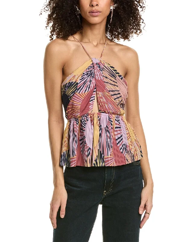 Ba&Sh Blouse Sheer Mesh Blouse