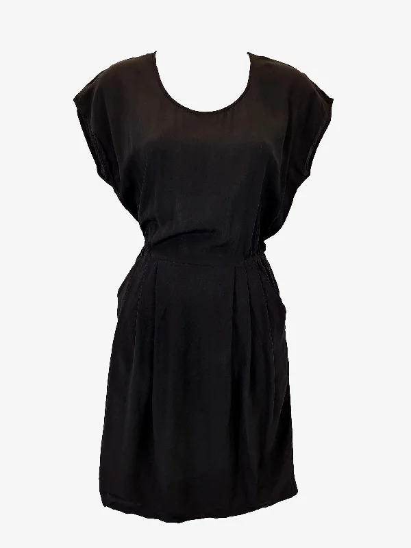 Gorman Silk Elegant Pleated Mini Dress Size 10 Classic Casual Mini Dress