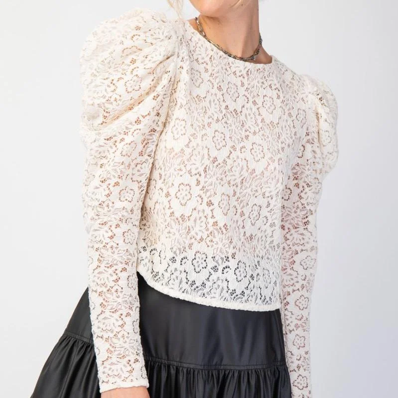 Dream Catcher Lace Blouse Elegant Embroidery Blouse