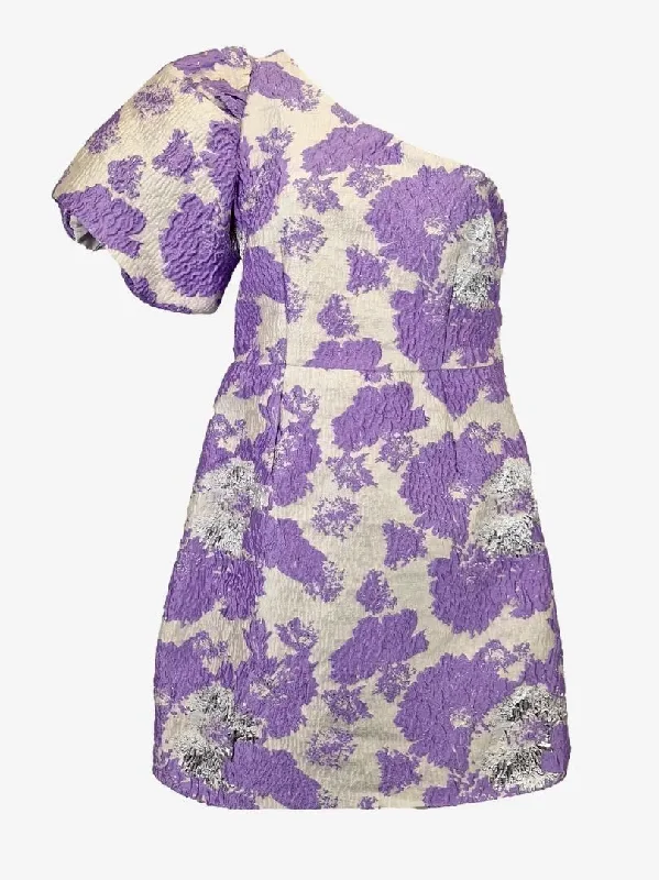 BWLDR Lilac Remy Cocktail Mini Dress Size 10 Cozy Knitted Mini Dress