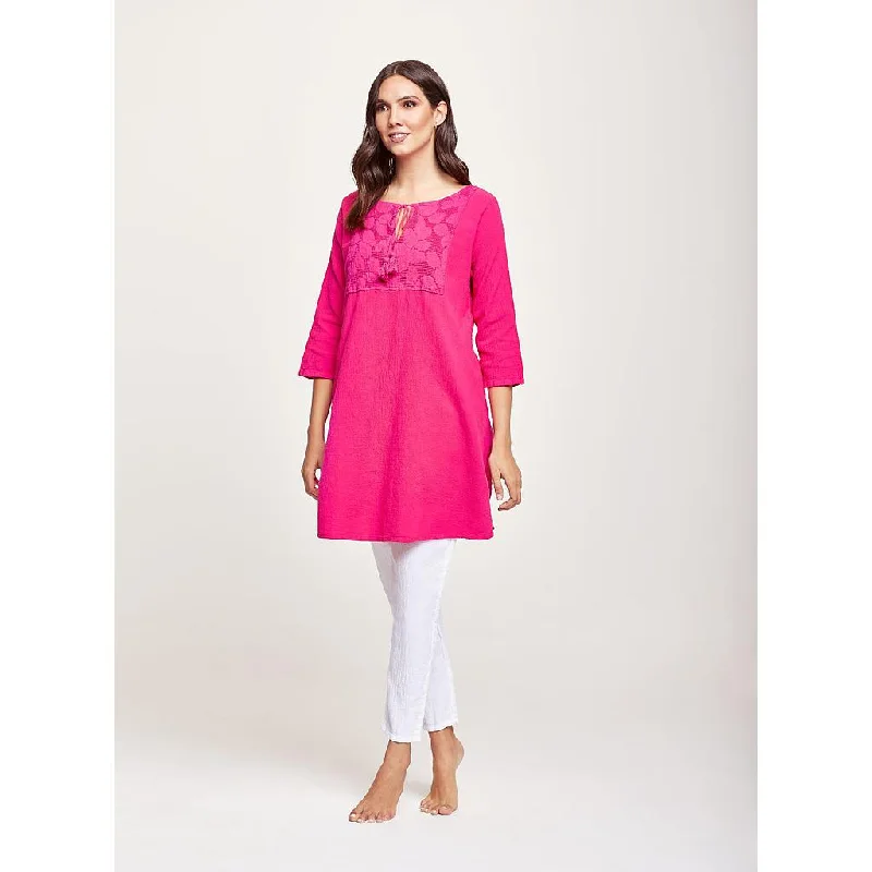 Hormiguera Blouse by Dunes Ruffled Neck Blouse