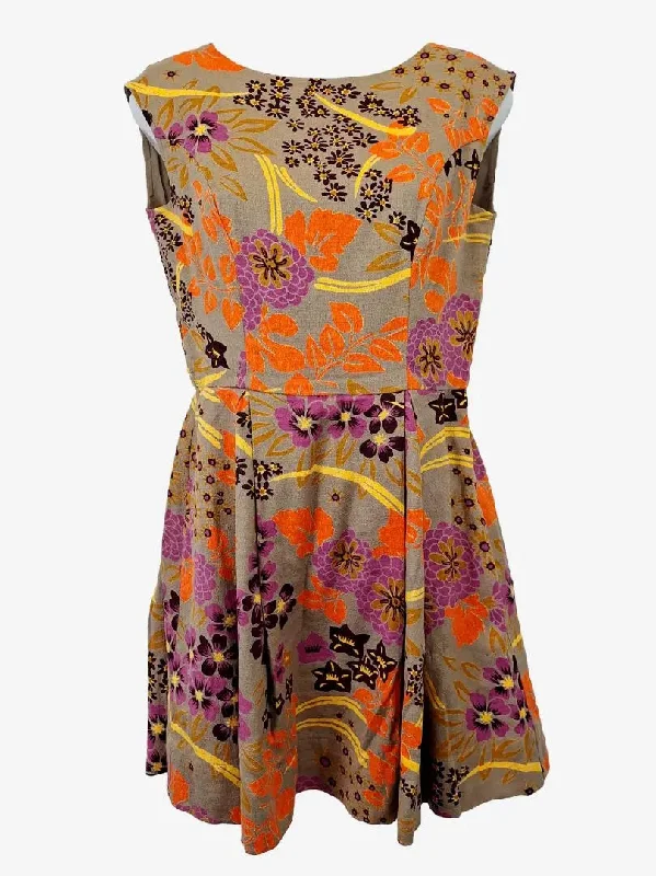 Tigerlily Vintage Floral Mini Dress Size 10 Fashionable A-Line Mini Dress