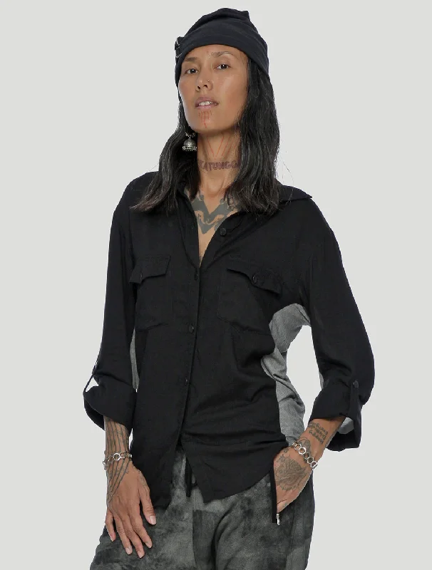 Quantum Long Sleeves Shirt -- Basic T-Shirt Crew Neck Short Sleeve