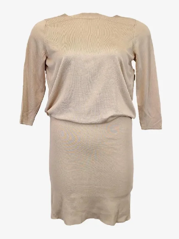 Reiss Tonal Layered Mini Dress Size 10 Comfortable Shift Mini Dress