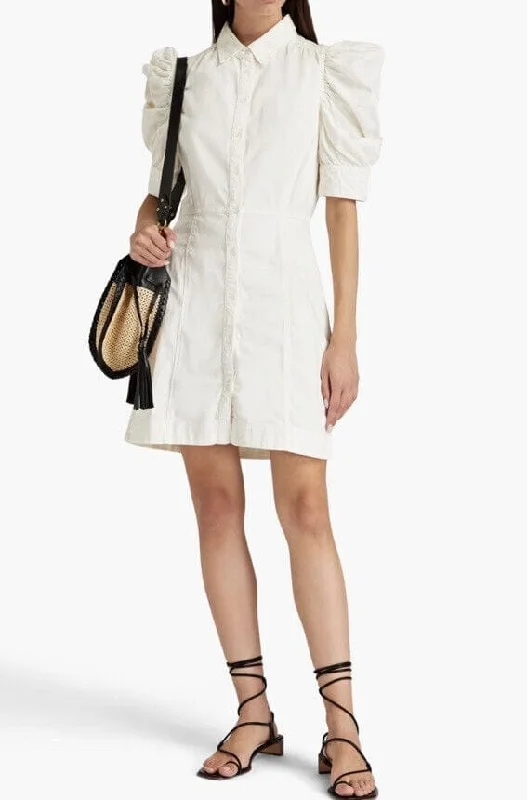 White Denim Mini Dress Elegant Velvet Mini Dress