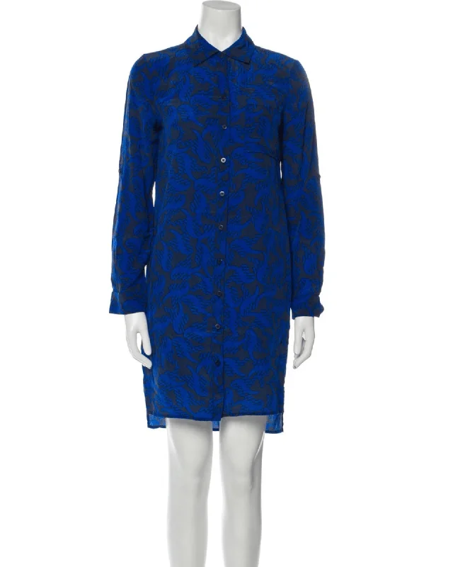 Diane Von Furstenberg Silk Mini Dress Fashionable Off-Shoulder Mini Dress
