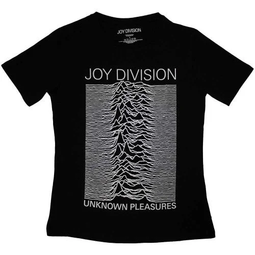 Joy Division Womens/Ladies Unknown Pleasures T-Shirt-- Chenille Brocade Lace