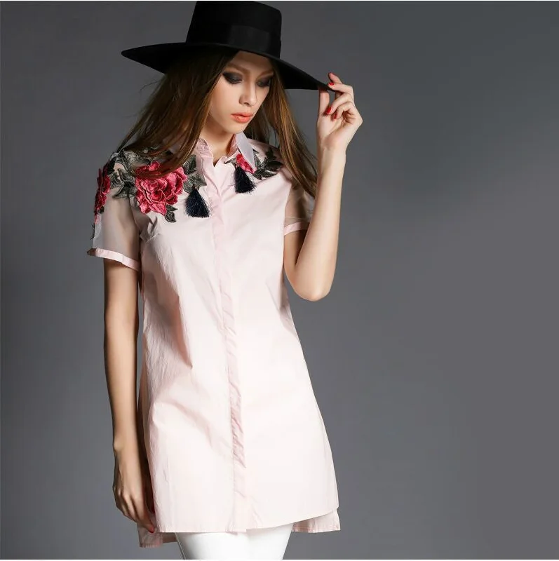 short sleeve pink