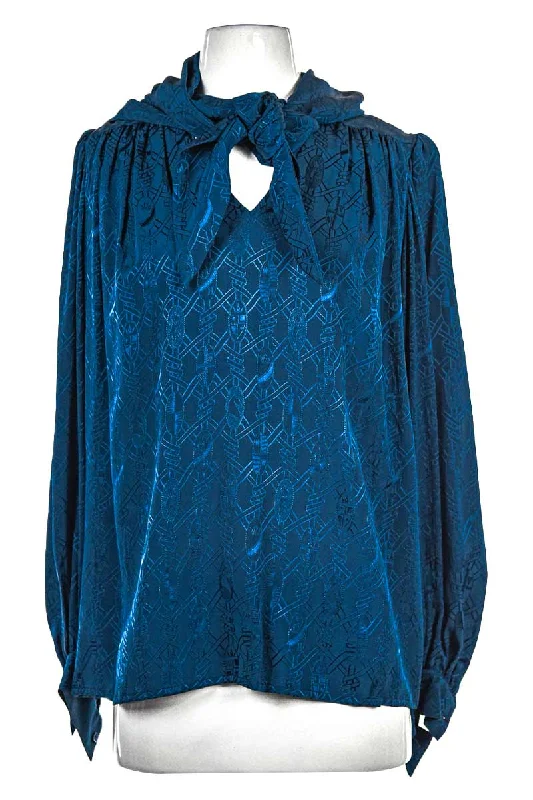 Vintage 80's Hermès Paris Blouse Airy Cotton Blouse