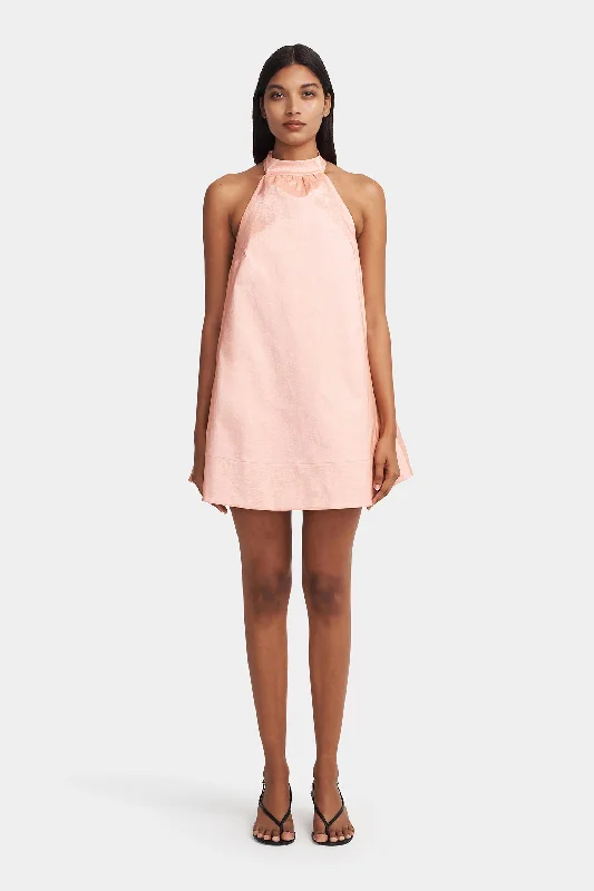 Kelsey Mini Dress Rosette Trendy Wraparound Mini Dress