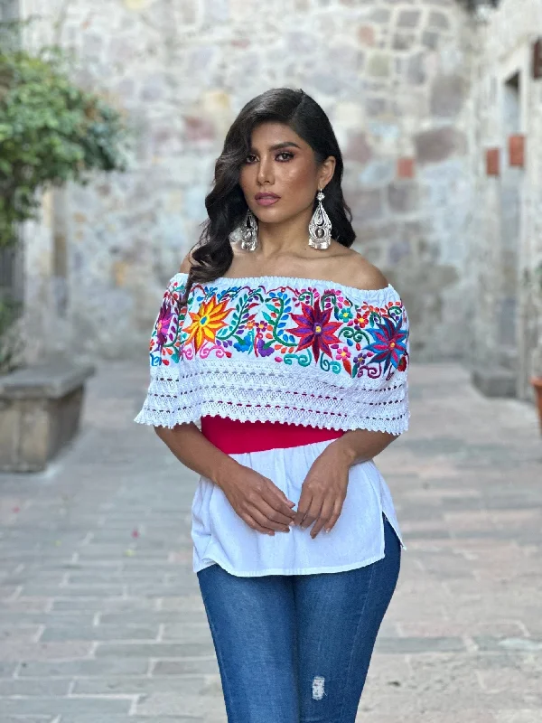 Charissa Blouse Sheer Mesh Blouse