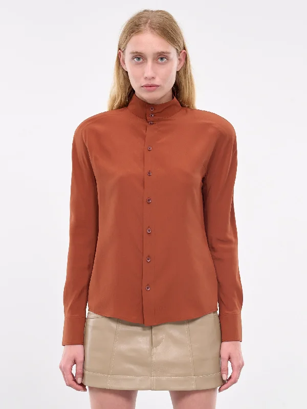 The License Blouse (B9-THE-LICENSE-RUST) Loose Fit Blouse