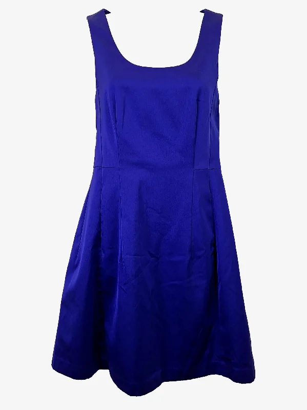 Alannah Hill Elegant Satin A Lin Mini Dress Size 10 Trendy Camisole Mini Dress