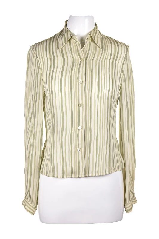 Jones New York Country Blouse Bell Sleeve Blouse
