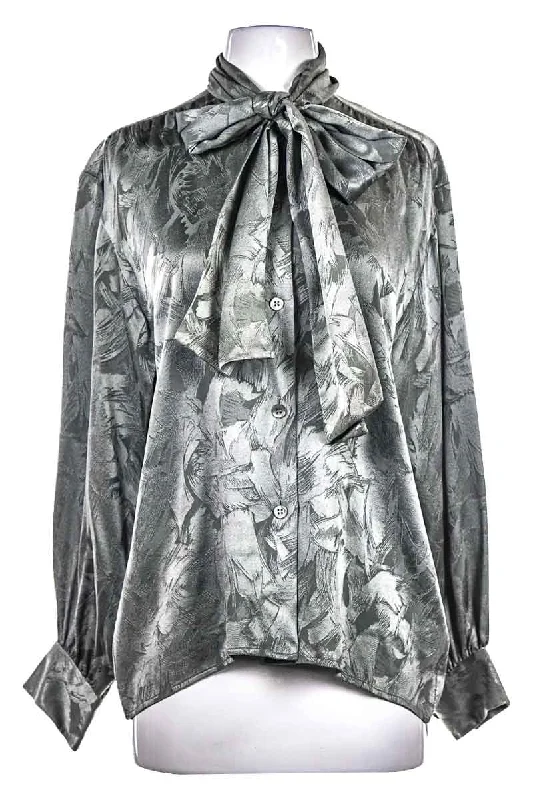 Vintage 30's Yves Saint Laurent Blouse Chic Wrap Blouse