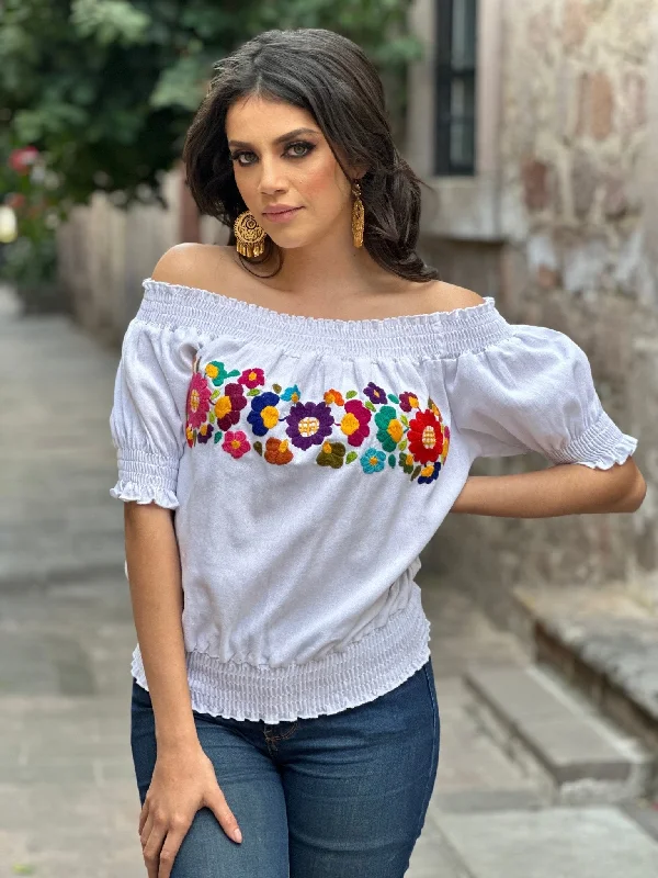 Sasha Blouse Elegant Semi-Sheer Blouse