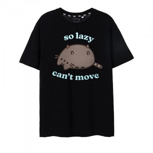 Pusheen Womens/Ladies So Lazy Can´t Move T-Shirt-- Terry Blend Velvet Blend Canvas Blend Pusheen Womens/Ladies So Lazy Can´t Move T-Shirt-- Terry Blend Velvet Blend Canvas Blend