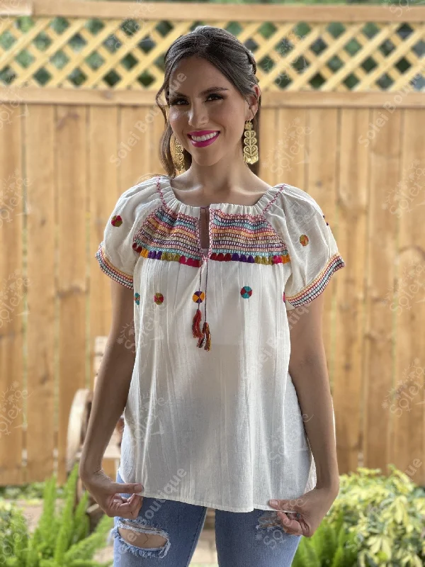 Patzcuaro Blouse Lightweight Chiffon Blouse