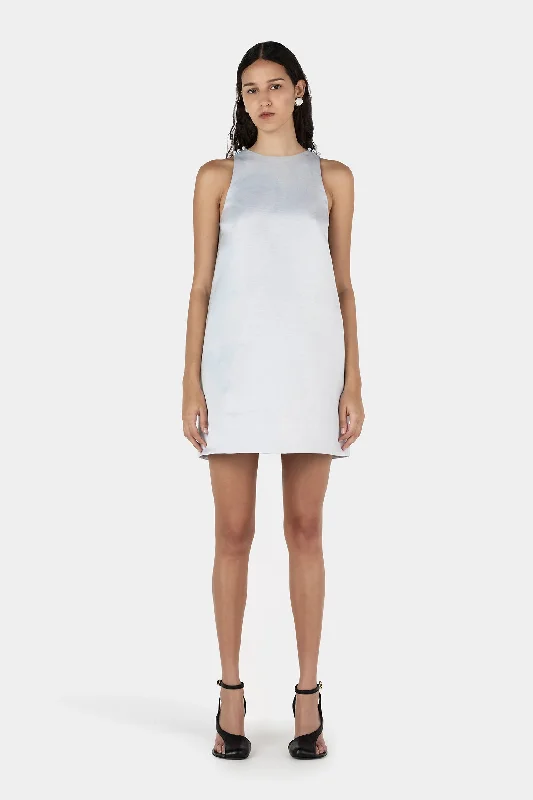 Solstice Mini Dress Glacier Trendy Mesh Mini Dress
