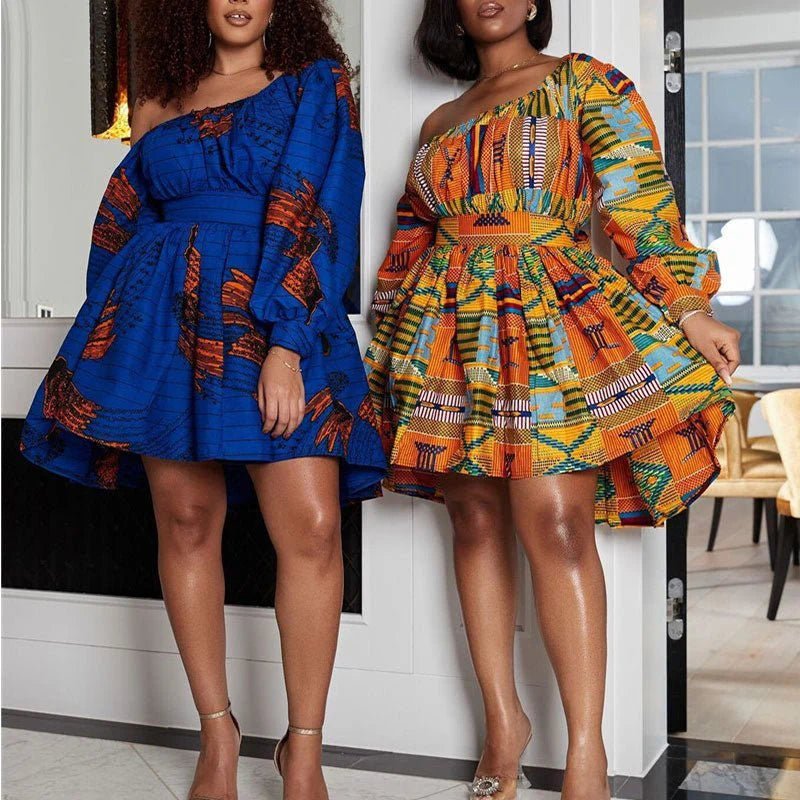 Chic Dashiki: Off-Shoulder Mini Dress with Tribal Flair – Elevate Your African Fashion Trendy Denim Mini Dress Chic Dashiki: Off-Shoulder Mini Dress with Tribal Flair – Elevate Your African Fashion Trendy Denim Mini Dress