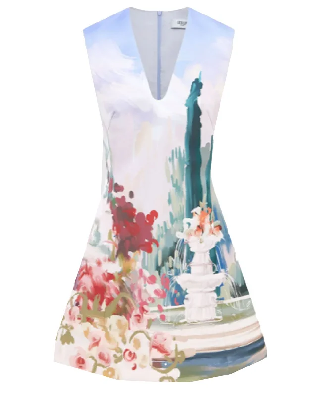 Jardin Briana V Neck Mini Dress Fashionable Mini Dress with Pockets