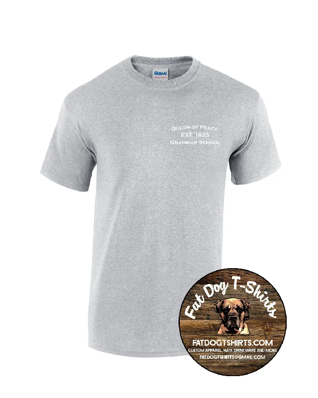 QUEEN OF PEACE T-SHIRT-UNISEX YOUTH /ADULT-- Beaded Sequined Faux Fur