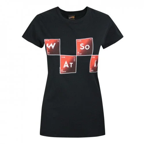 Sherlock Womens/Ladies Watson T-Shirt-- Wool Fabric Cashmere Fabric Tweed Fabric