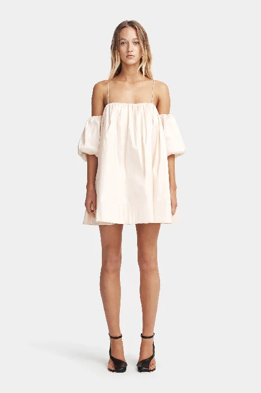 Ainson Mini Dress Pearl Cozy Cowl Neck Mini Dress