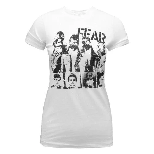 Dirty Cotton Scoundrels Womens/Ladies Masks Fear T-Shirt-- Fitted T-Shirt Seamless Stretchy