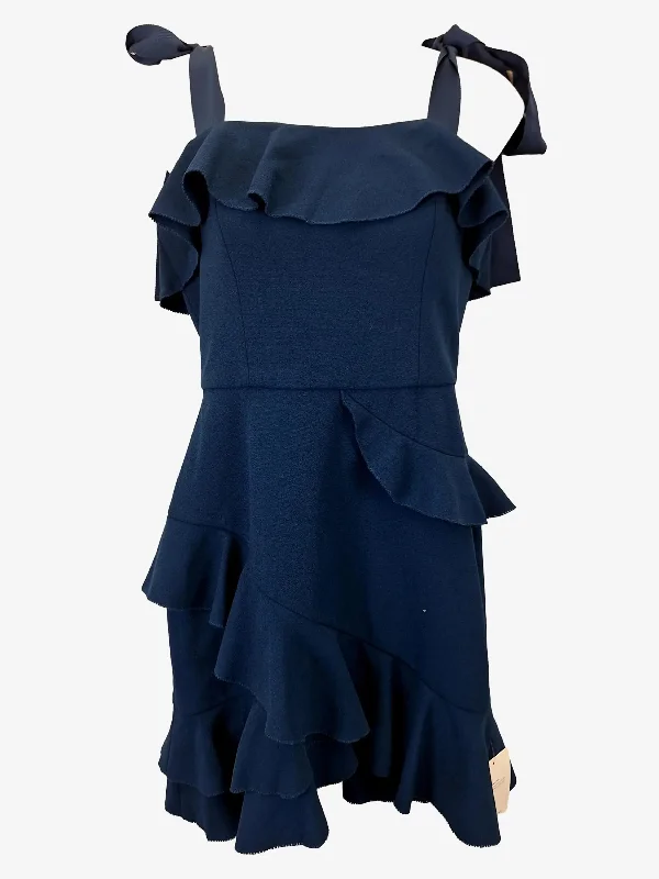 Rebecca Vallance Aegean Mini Ruffle Crepe Mini Dress Size 10 Comfortable Off-Shoulder Mini Dress Rebecca Vallance Aegean Mini Ruffle Crepe Mini Dress Size 10 Comfortable Off-Shoulder Mini Dress