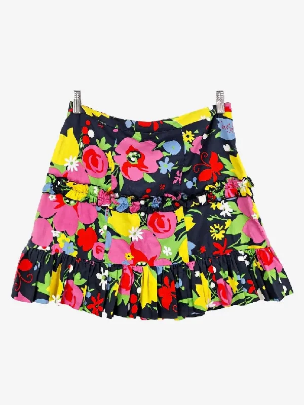 Alannah Hill Floral Tiered Ruffle Mini Dress Size 12 Trendy Wraparound Mini Dress