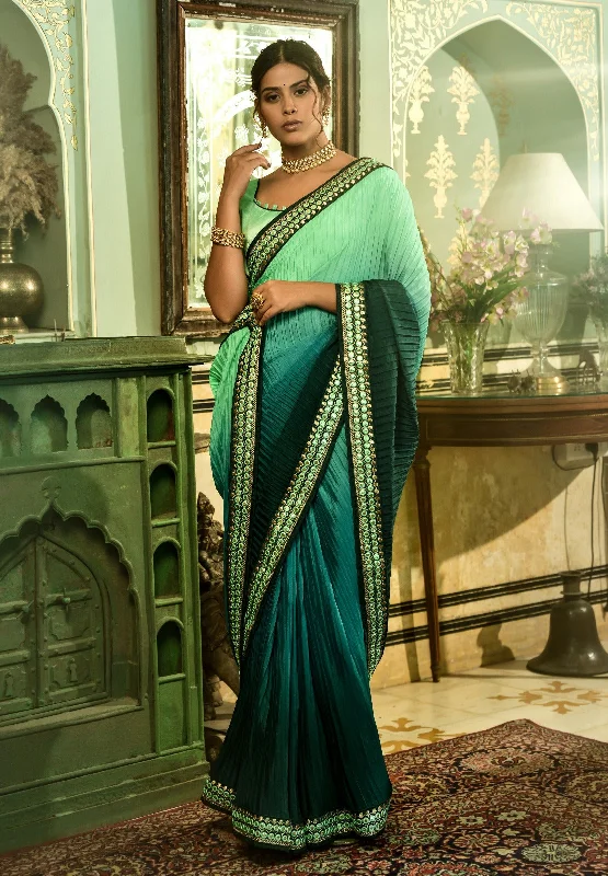 Aastha Fashion Multi Soft Chinon Silk Chinon Crush Embroidered Mirror Kari Lace Saree With Blouse Piece Saree Balloon Sleeve Blouse Aastha Fashion Multi Soft Chinon Silk Chinon Crush Embroidered Mirror Kari Lace Saree With Blouse Piece Saree Balloon Sleeve Blouse