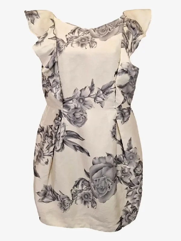 Zimmermann Cocktail Ruffle Mini Dress Size 12 Cozy Sweater Mini Dress