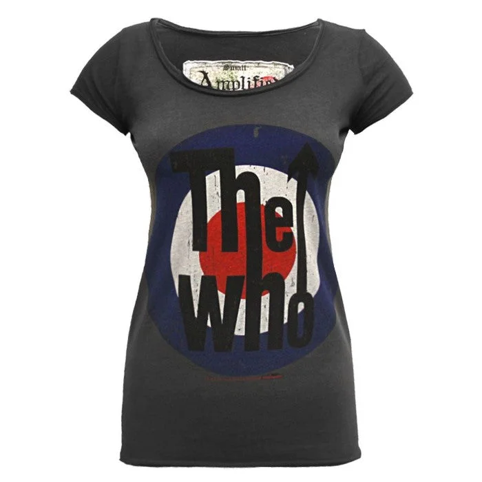 Amplified Womens/Ladies Target The Who T-Shirt-- Fashionable Trendy Casual