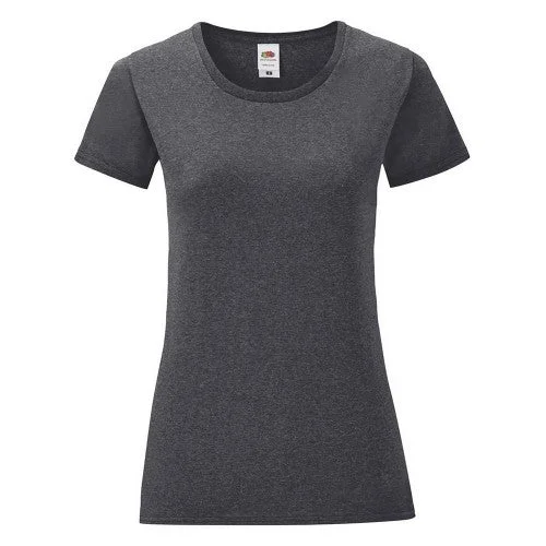 Fruit of the Loom Womens/Ladies Iconic T-Shirt-- Front Pockets Side Pockets Patch Pockets
