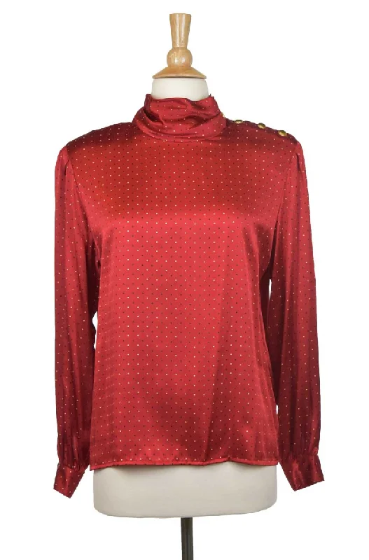 Liz Claiborne Silk Blouse Textured Cotton Blouse