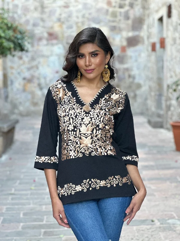 Sara Dorada Blouse Chic Wrap Blouse