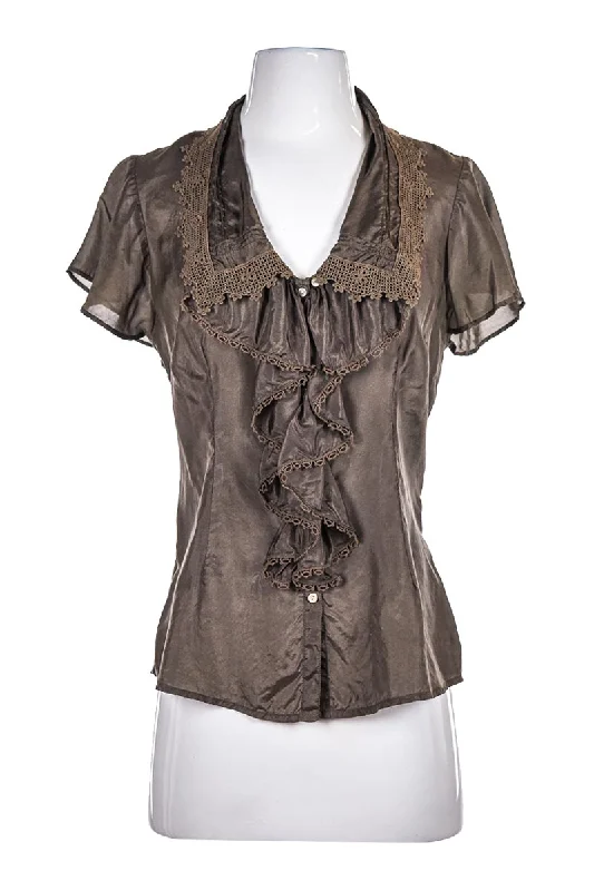 Womans Lucky Brand Blouse Relaxed Fit Blouse