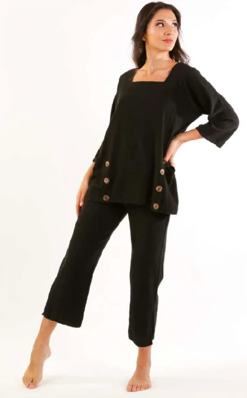 Maromera Blouse by Dunes Embroidered Floral Blouse