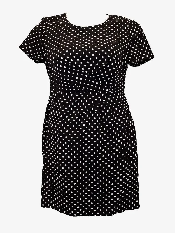 Tokito Polka Dot Gathered Mini Dress Size 10 Comfortable Ruffle Mini Dress