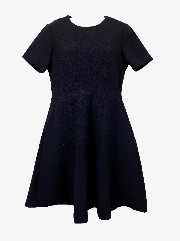 David Lawrence Structured Wool A Line Mini Dress Size 12 Stylish Puff Sleeve Mini Dress David Lawrence Structured Wool A Line Mini Dress Size 12 Stylish Puff Sleeve Mini Dress