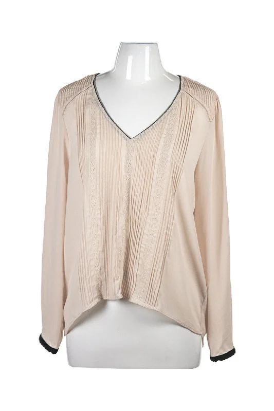 Daniel Rainn Blouse Sheer Sleeve Blouse