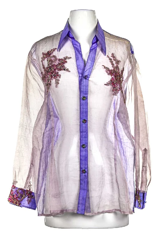 Vintage Couture Y2K Blouse Casual Relaxed Blouse