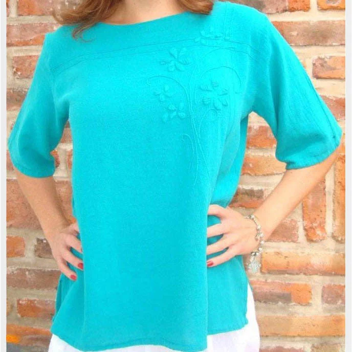 Chapala Blouse Pleated Collar Blouse