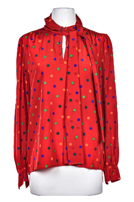 Vintage 80's Yves Saint Laurent Blouse Boho Chic Blouse