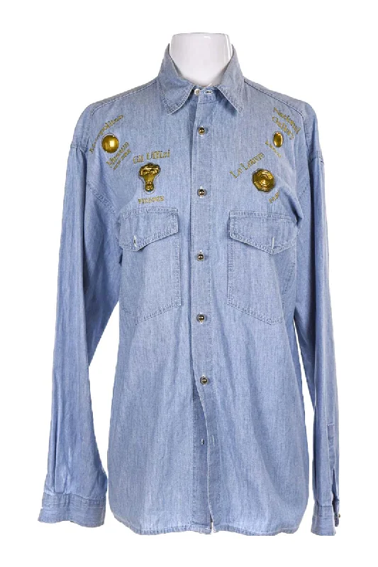 No Brand Blouse Collared Satin Blouse