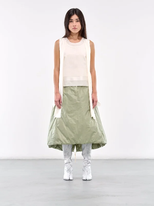 Draped Blouse (UC2D1001-OFF-WHITE) Off-Shoulder Wrap Blouse
