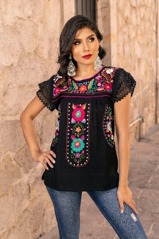 De la Rosa Blouse Peter Pan Blouse