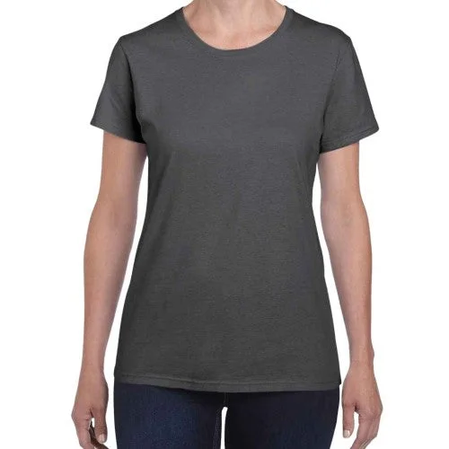 Gildan Womens/Ladies Heather Cotton Heavy T-Shirt-- Oversized T-Shirt Spandex breathable