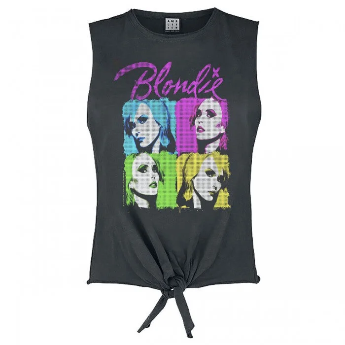 Amplified Womens/Ladies Quadrant Blondie Neon T-Shirt-- Satin Blend Silk Blend Wool Blend Amplified Womens/Ladies Quadrant Blondie Neon T-Shirt-- Satin Blend Silk Blend Wool Blend